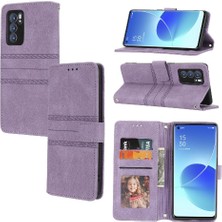 SZY Mall Oppo Reno6 Pro 5g Darbeye Koruyucu Kickstand Pu Deri Için Flip Case (Yurt Dışından)