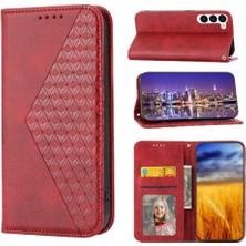 SZY Mall Samsung Galaxy S23 Artı El Kayışı Cüzdan Eşkenar Dörtgen Şekli Kullanımı Için Flip Case (Yurt Dışından)