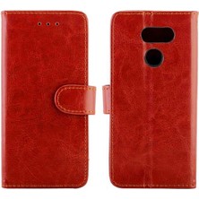 SZY Mall Lg K40S Için Flip Case Kart Tutucu Manyetik Kapatma Darbeye Pu Deri (Yurt Dışından)