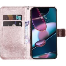 SZY Mall Motorola Kenar X30 Için Flip Case Kart Yuvası ile Yüksek Kaliteli Deri Katı (Yurt Dışından)