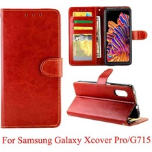 SZY Mall Samsung Galaxy Xcover Pro Kickstand Kart Tutucu Pu Deri Için Flip Case (Yurt Dışından)