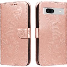 SZY Mall Kredi Kartı Yuvası ile Google Pixel 7A Ayrılabilir El Kayışı Için Flip Case (Yurt Dışından)