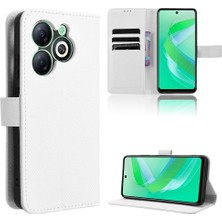 SZY Mall Infinix Akıllı 8 Kapak Için Kılıf Kickstand Kart Tutucu Manyetik Cüzdan (Yurt Dışından)