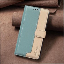 SZY Mall Tecno Pop 8 Kickstand Flip Folio Rfıd Engelleme Kart Yuvaları Için Flip Case (Yurt Dışından)