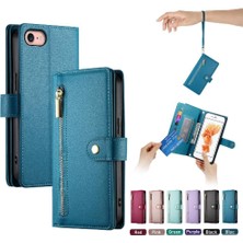 SZY Mall IPhone 6 Için Flip Case Çok Fonksiyonlu Kart Yuvaları Kickstand Cüzdan Bilek (Yurt Dışından)