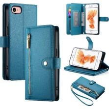 SZY Mall IPhone 6 Için Flip Case Çok Fonksiyonlu Kart Yuvaları Kickstand Cüzdan Bilek (Yurt Dışından)