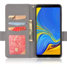 SZY Mall Samsung Galaxy A9 2018 Pu Deri Manyetik Kart Yuvaları Tutucu Yan (Yurt Dışından)