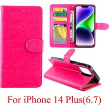 SZY Mall IPhone 14 Için Flip Case Artı Darbeye Dayanıklı Kart Tutucu Kickstand Manyetik Pu (Yurt Dışından)