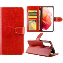 SZY Mall Samsung Galaxy S21 5g Pu Deri Kickstand Darbeye Kart Için Flip Case (Yurt Dışından)