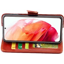 SZY Mall Samsung Galaxy S21 5g Pu Deri Kickstand Darbeye Kart Için Flip Case (Yurt Dışından)