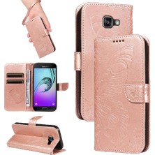 SZY Mall Samsung Galaxy A3 Için Flip Case 2016 Ayrılabilir El Kayışı Kabartmalı Yüksek (Yurt Dışından)