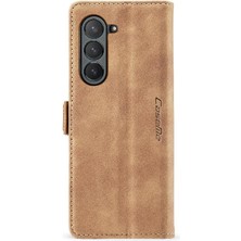 SZY Mall Samsung Galaxy Z Için Flip Case Fold 6 5g Kılıf Kart Yuvası Kickstand Manyetik (Yurt Dışından)