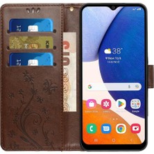 SZY Mall Samsung Galaxy A35 Kickstand Manyetik Kapatma Bilek Kayışı Pu Için Filp Durumda (Yurt Dışından)