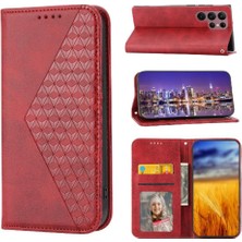 SZY Mall Samsung Galaxy S22 Ultra Cüzdan Standı Için Flip Case Günlük Kullanım El Kayışı (Yurt Dışından)