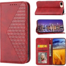 SZY Mall IPhone 6 Için Flip Case Artı Eşkenar Dörtgen Şekli Günlük Kullanım Standı El Kayışı Cüzdan (Yurt Dışından)