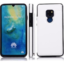 SZY Mall Cüzdan Kılıf Huawei Mate 20 Kart Yuvaları Için Kickstand Pu Deri Çift (Yurt Dışından)