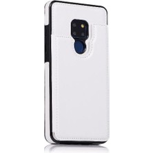 SZY Mall Cüzdan Kılıf Huawei Mate 20 Kart Yuvaları Için Kickstand Pu Deri Çift (Yurt Dışından)