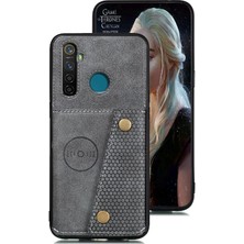 SZY Mall Realme 5 Pro Için Cüzdan Durumda Darbeye Koruyucu Kickstand Buit Demir (Yurt Dışından)