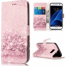 SZY Mall Samsung Galaxy S7 Mermer Desen Tam Koruma Pu Deri Için Flip Case (Yurt Dışından)