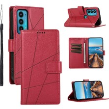 SZY Mall Motorola Kenar 20 Darbeye Kickstand Şok Emici Kart Için Flip Case (Yurt Dışından)