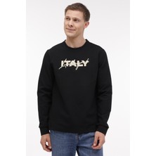 Lumberjack ml Zuhn 16ITL521 4pr Sıyah Erkek Sweatshirt