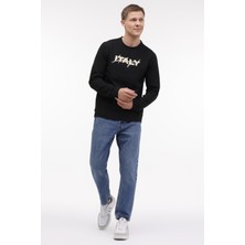 Lumberjack ml Zuhn 16ITL521 4pr Sıyah Erkek Sweatshirt