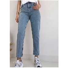 ByCukurovaFrango Camelia Kar Yıkama Mom Jean Pantolon 2024