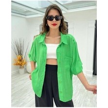 Oversize Düşük Omuz Gömlek