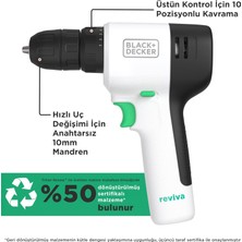 Black & Decker REVDD12ASTB Reviva 12 V Akülü Matkap