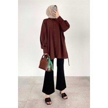 Lamelif Oversize Kadın Gömlek