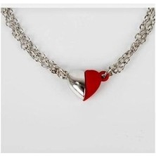 Unisex Gümüş Kalpli Bileklik, Sevgili Bilekliği, Bff Bileklik, Arkadaşlık Bilekliği, Çift Bilekliği