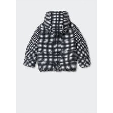 Önder Moda Çocuk Su ve Rüzgar Geçirmez Baskılı Kapüşonlu  Şişme Mont