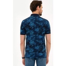 Pierre Cardin Lacivert Slim Fit Polo Yaka T-Shirt