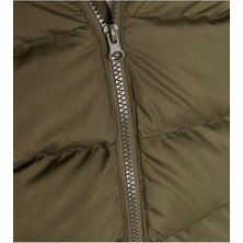 Önder Moda Çocuk Su ve Rüzgar Geçirmez Kapüşonlu Coat Şişme Mont _haki