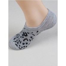Black Arden Socks Yazlık Leopar Desenli  Babet Çorap  5'li