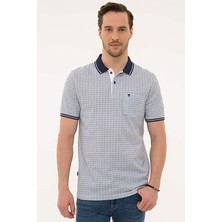 Pierre Cardin Beyaz Regular Fit Polo Yaka T-Shirt