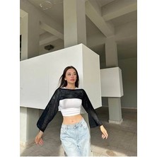 Bbeox Ajurlu Triko Bolero