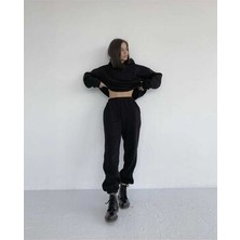 CMZ Collection  Siyah Kapüşonlu Ikili Eşofman Takımı