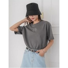 Mercoledi Minik 2 Penguen Baskılı Oversize T-Shirt Salaş Boyfirend