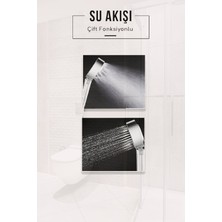 Ömas Otomasyon Çift Taraflı Şampuan Hazneli Duş Başlığı, Spa Masaj Özellikli Duş Başlığı, Şampuanlı Duş Başlığı