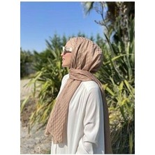Valor Scarf Vizon Qoza Desen Ipeksi Jakar Şal