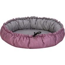 Pet Comfort Sunflower Kedi ve Köpek Yatağı Çift Taraflı Pembe/gri 85CM 13