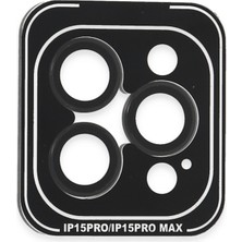 Joko iPhone 15 Pro Max Pvd Metal Kamera Lens - Siyah