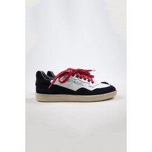Krahe Artemis Erkek Deri Eskitme El Boyamalı Bağcık Ve Iki Yedek Bağcıklı Beyaz-Laci Sneakers