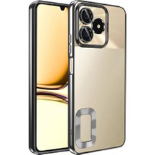 Kupa Realme C53 4g Kılıf Kamera Korumalı Renkli Kenar Parlak Silikon Kapak