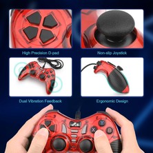 MT40-O Çift Analoglu Kol USB PC Bilgisayar PS3 Oyun Kolu Gamepad Joystick