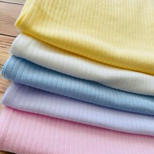 Miyakidsworld Renkli  Bebek Çıtcıtlı Body Iç Atlet Zıbın 4 Lü Set Pamuklu Fitilli Doku Yumuşak
