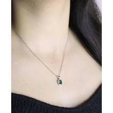 CLODIACS 925 Ayar Baget Tasarım Taşlı Kolye