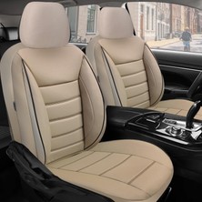 Bonove  Volkswagen Passat B5 Uyumlu Lüks Oto,araba Deri Koltuk Kılıfı Bej