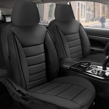Bonove Volkswagen Polo 3 Uyumlu Lüks Oto,araba Tay Tüyü Koltuk Kılıfı Siyah
